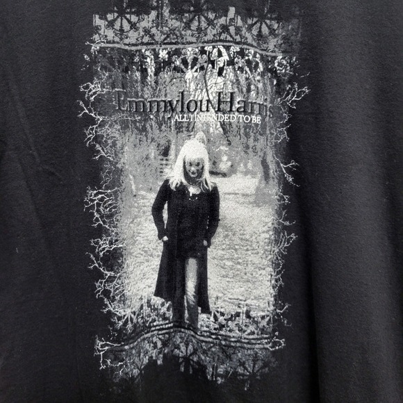 Emmylou Harris All I Intended To Be‎ Music Tour Dates Tshirt Size M 2008 Black - Picture 2 of 8